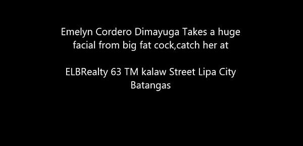  Emelyn Cordero dimayuga takes a huge facial